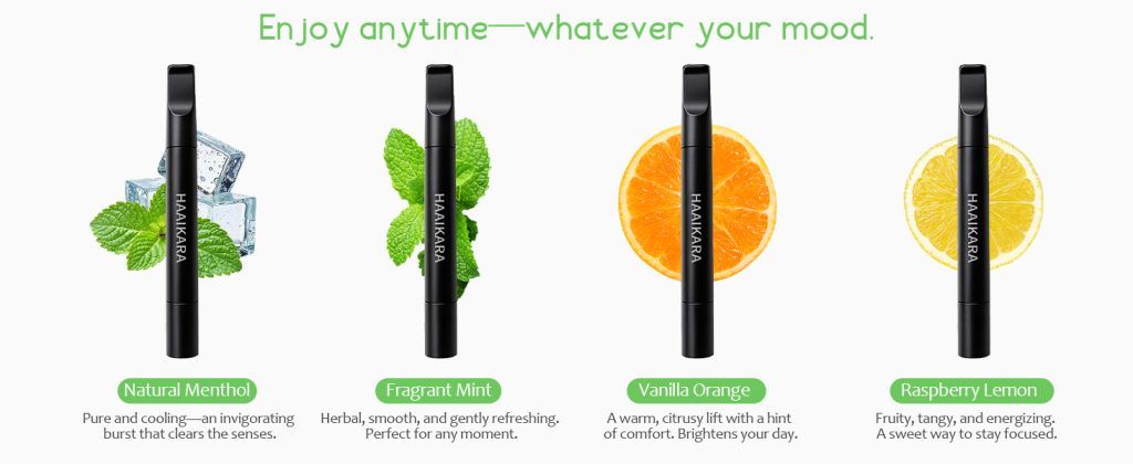 natural herbal air stick – non electric long lasting flavored air diffuser refreshing support smokeless inhaler– 4pack for quit smoking & stress relief