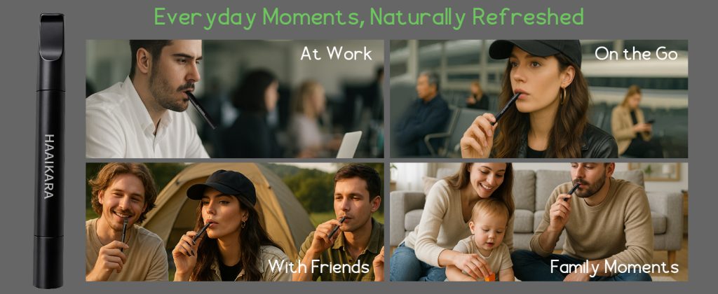 natural herbal air stick – non electric long lasting flavored air diffuser refreshing support smokeless inhaler– 4pack for quit smoking & stress relief